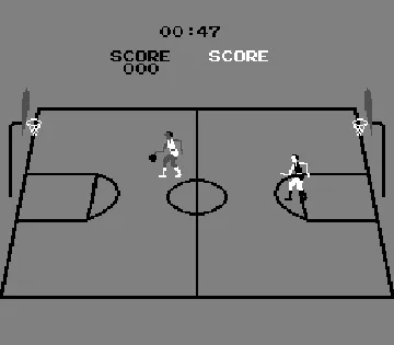 Basketball screen shot game playing